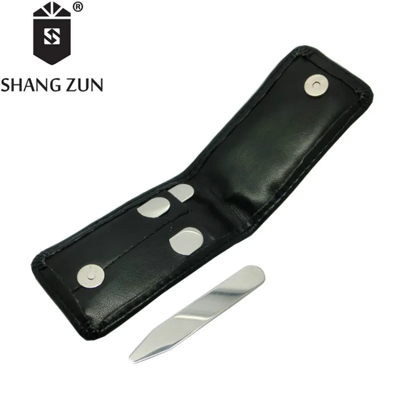 2.2 Shang Zun 16 Pcs White Plastic Collar Stays in Glass Bottle
