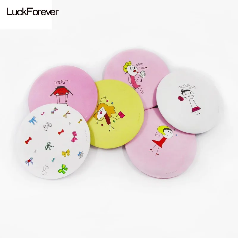 Lovely Cartoon Makeup Mirror Compact Mirrors, Cute Grooming Mirror