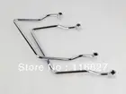 Freeshipping Freeshipping Chrome Saddle Bag Support Bar Mounts Bracket for 98-11 Yamaha V Star XVS 1100 Dragstar 400 650 Classic