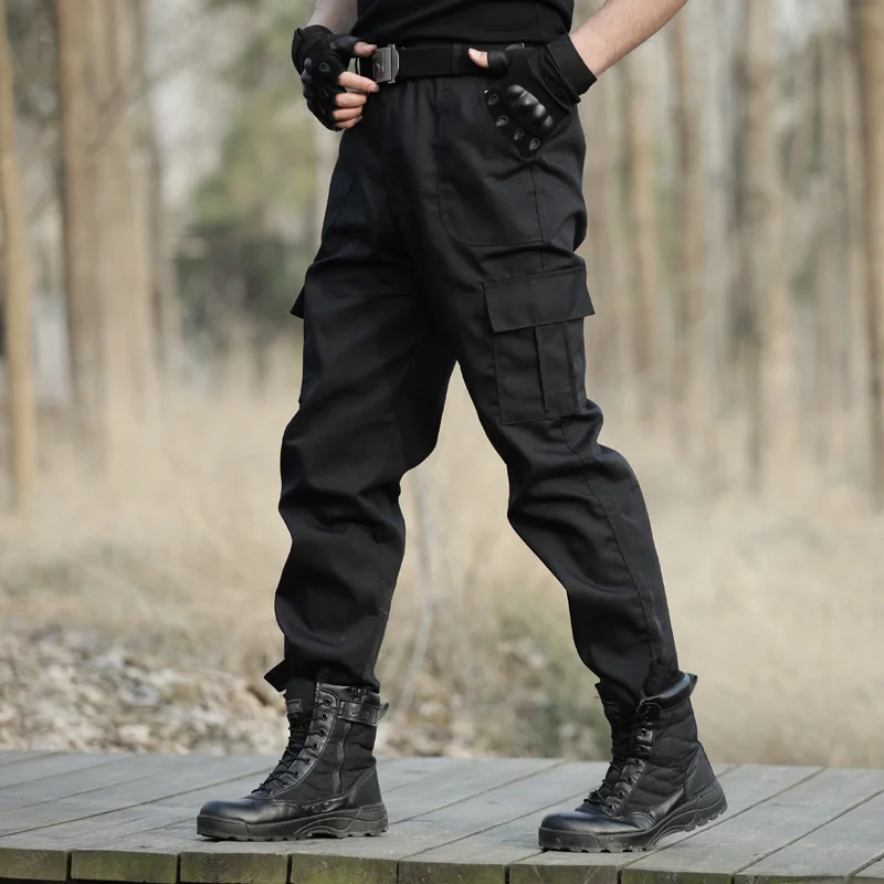 Black Military Tactical  Cargo  Pants  Men  Army Tactical  