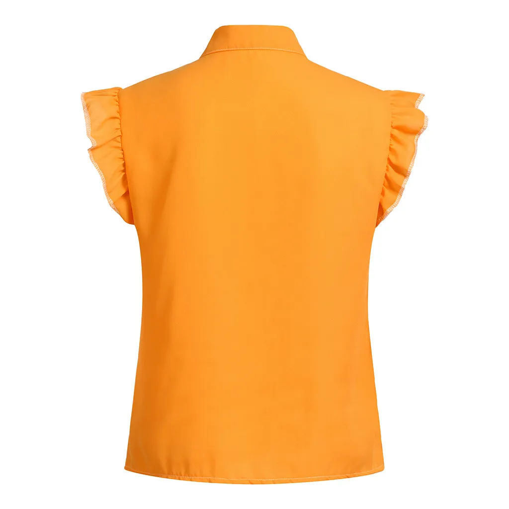 Женская футболка, Camiseta Mujer, Повседневная футболка с коротким рукавом и галстуком-бабочкой, однотонная шифоновая футболка, Топы, Chemise Femme, женская футболка