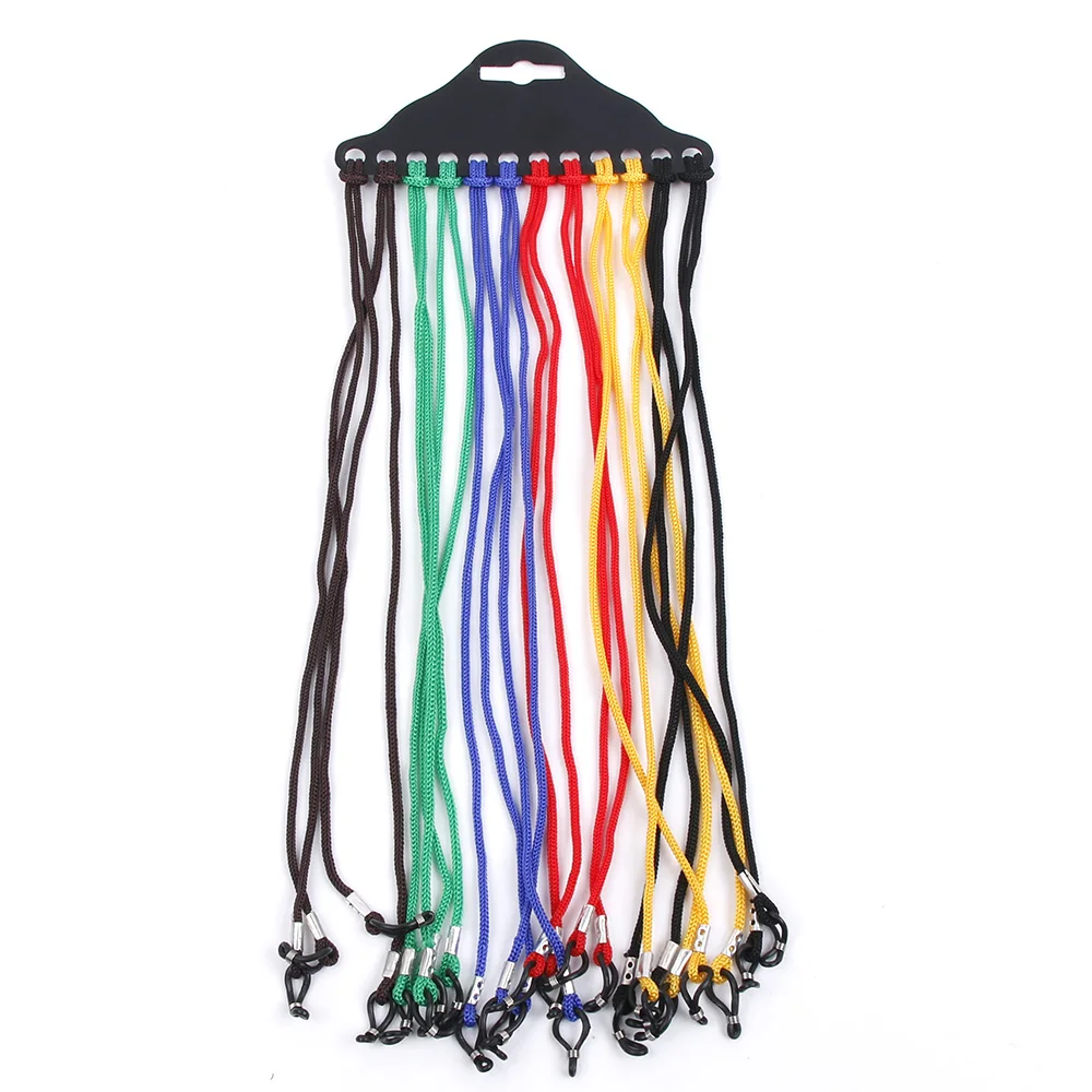12pcs Eyewear Cord Glasses Strap Eyeglass Chain Sunglass Holder String Nylon Neck Strap Rope