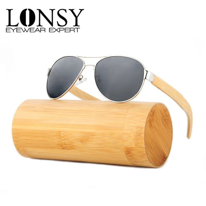 

Fashion Bamboo Sunglasses Men Wood Sunglasses Polarization Brand Designer Women Coating Sun glasses UV400 Oculos de sol LS5012