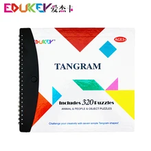 Детские игрушки 320 Магнитный Танграм игрушки детские развивающие игрушки для детей клип-он книга головоломка игрушки для детей забавные Танграм игры для детей