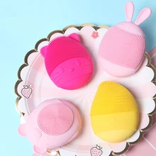 Силиконовая кисть для очистки дица очищающее средство для лица Очиститель пор отшелушивающий скраб для лица моющая кисть для ухода за кожей Милая моечная машина