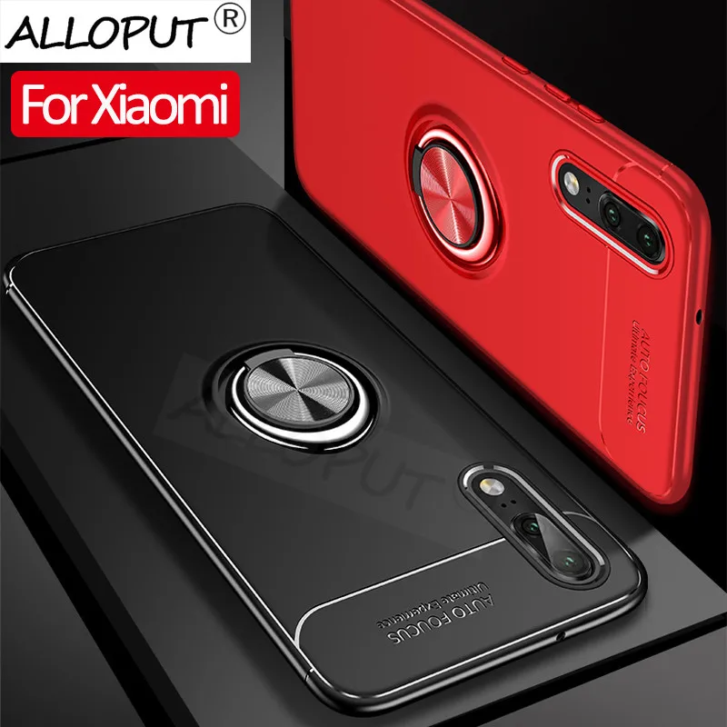 2019 магнитное кольцо чехол для Redmi 6 6A Note 7 Pro Case стоячая подставка автомобиль ТПУ