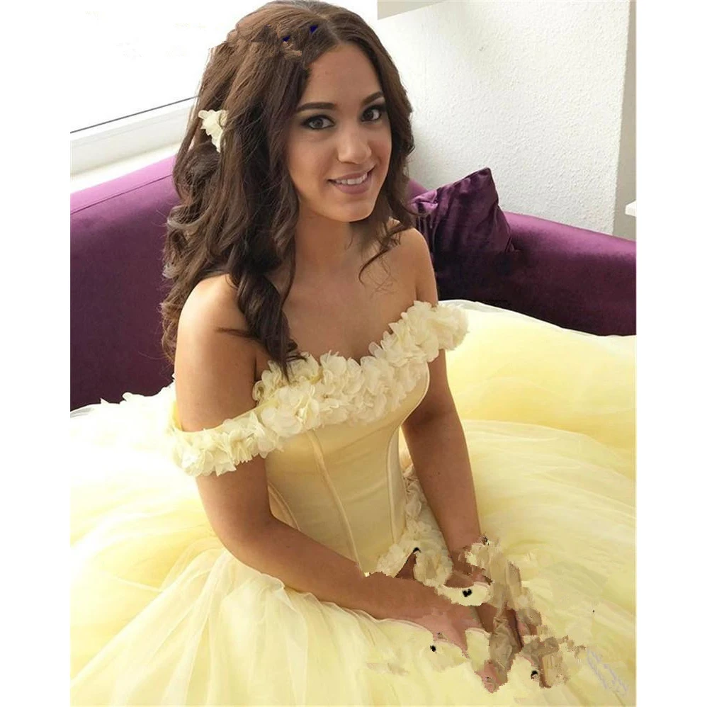 2019-Yellow-Ball-Gown-Quinceanera-Dresses-3D-Floral-Flowers-Off-Shoulder-Sweet-16-Plus-Size-Princess