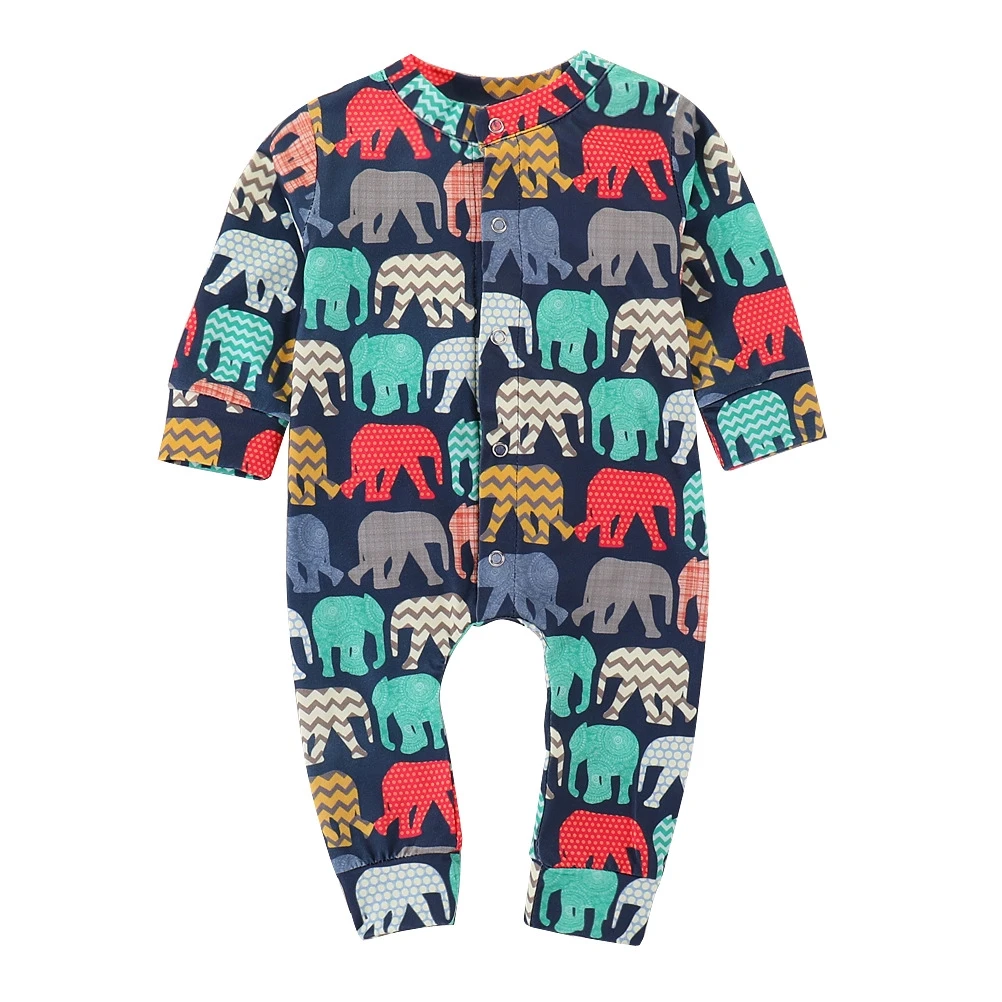 Baby Boy Girl Cotton Long Sleeve Romper Jumpsuit Infant