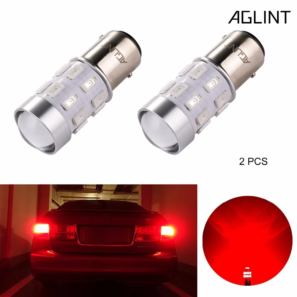 Buy AGLINT 2PCS 1157 BA15D LED Bulbs Red Replacement For Auto Car Brake Light