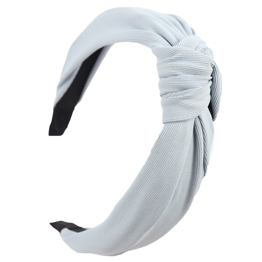 Твердая мягкая завязанная повязка на голову женская хлопковая широкая повязка для волос для женщин обруч для волос с бантиком модные аксессуары для волос Головные уборы
