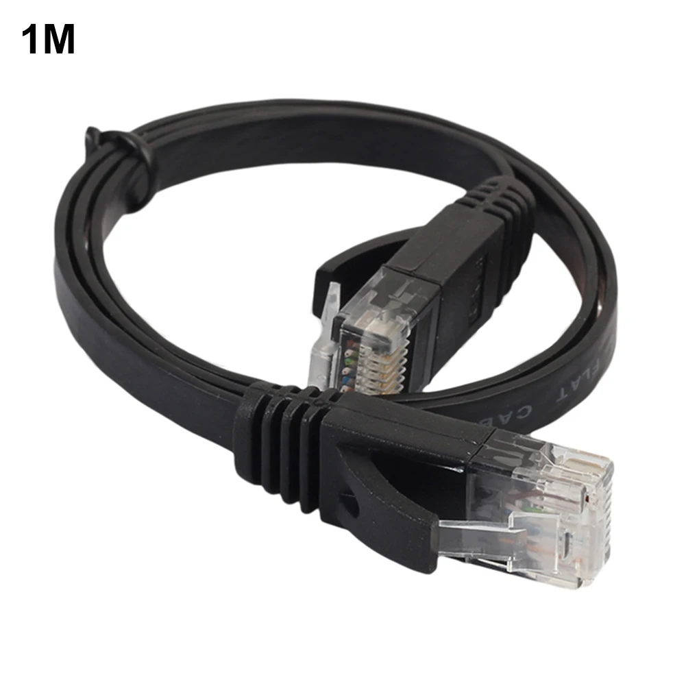 

Waterproof Flat Short Crystal Accessories Patch Network Cable Ultra Thin Computer Insulating Super Flexible For CAT6
