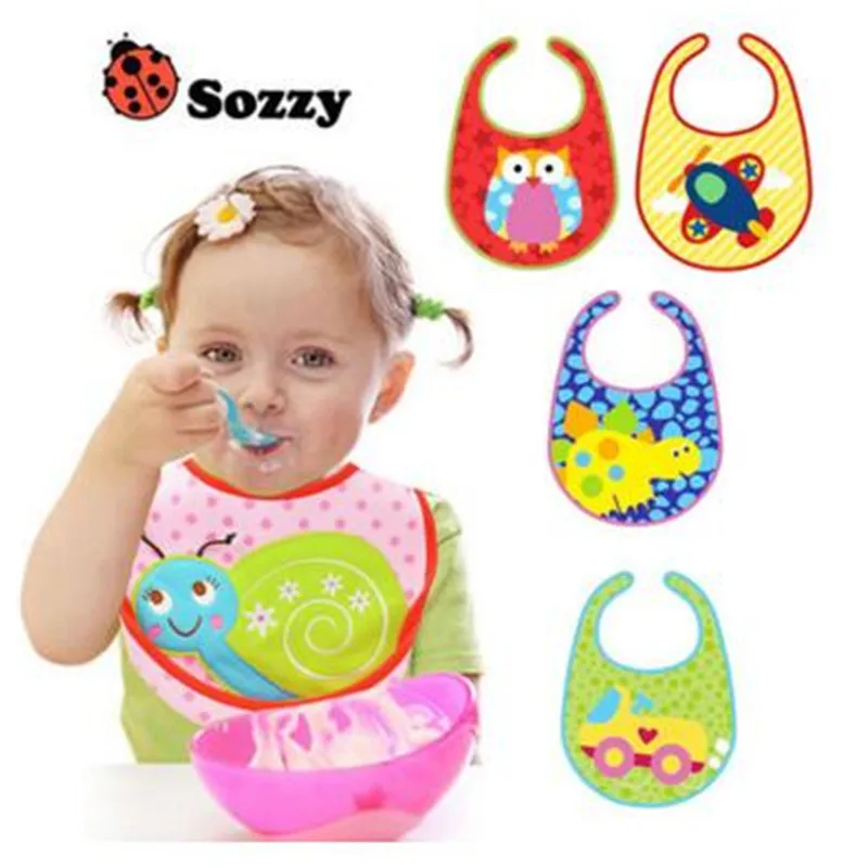 New Design Baby Bibs Waterproof Silicone Feeding Baby Saliva Newborn