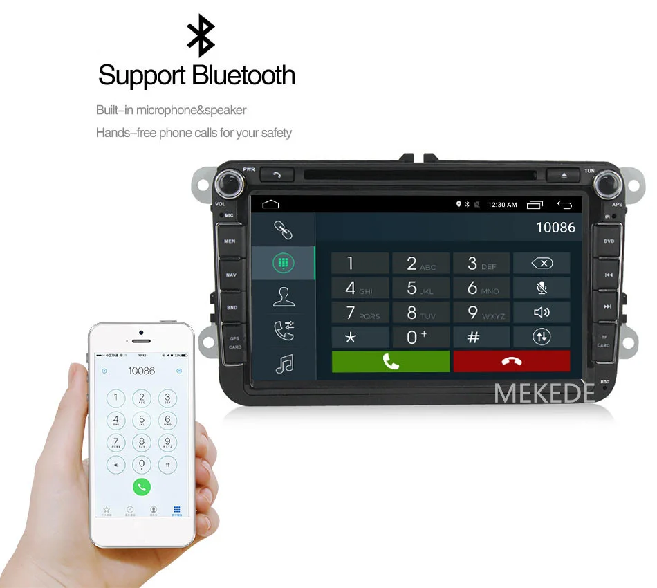 Excellent Wholesale! 4G LTE Quad core Android 7.1 Car radio audio Navigation GPS DVD Player for VW/Volkswagen/Passat/POLO/GOLF/Skoda/Seat 67