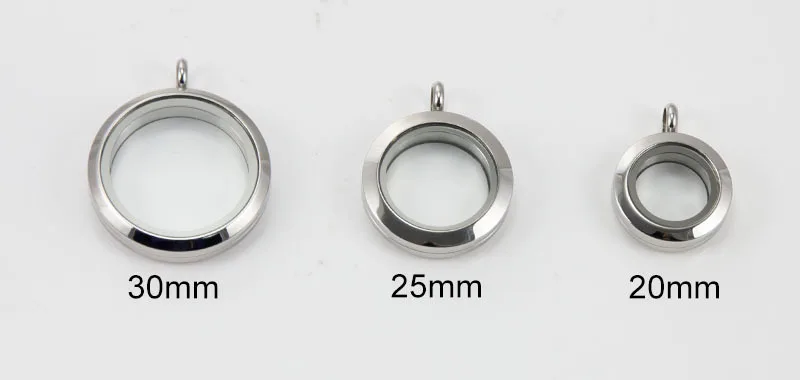 Водонепроницаемый медальон из нержавеющей стали 316L 20 мм 25 30 мм|floating locket|floating charm