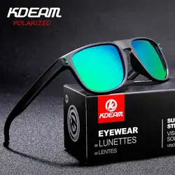 KDEAM спортивные поляризованные солнцезащитные очки Для мужчин Брендовая Дизайнерская обувь Сверхлегкий углеродного волокна