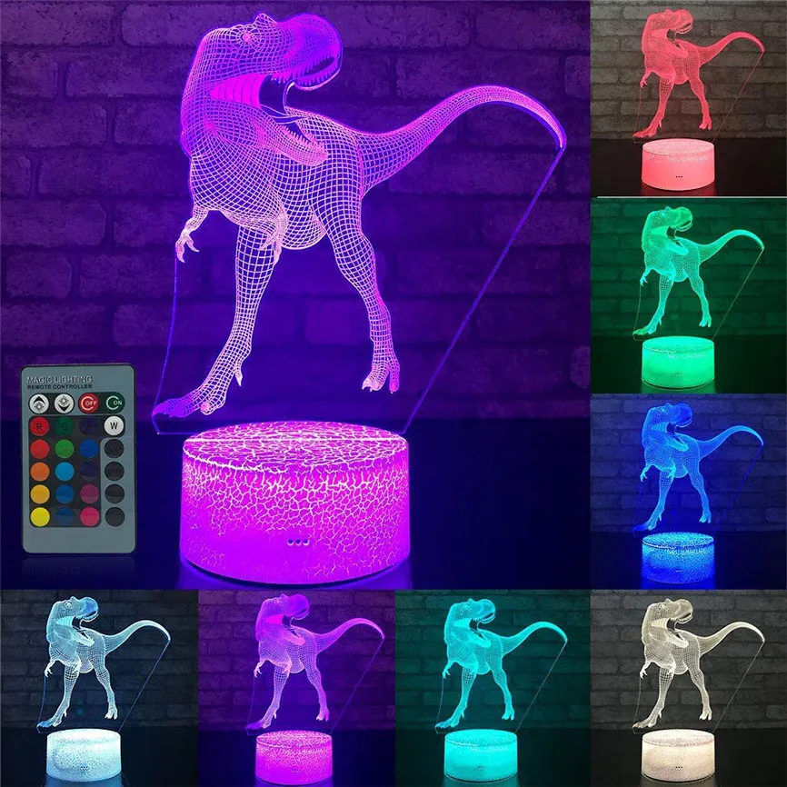 3D светодиодный светильник с подсветкой USB Оптические иллюзии настольная лампа