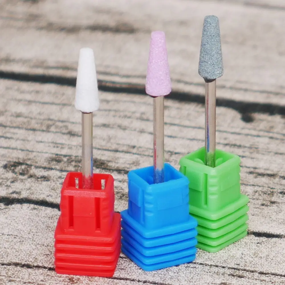 

1PC 3 Colors Ceramic Stone Burr Electric Manicure Nail Drill Bit Removal Deal Skin Pro Rotary File Accessory Nail Tools