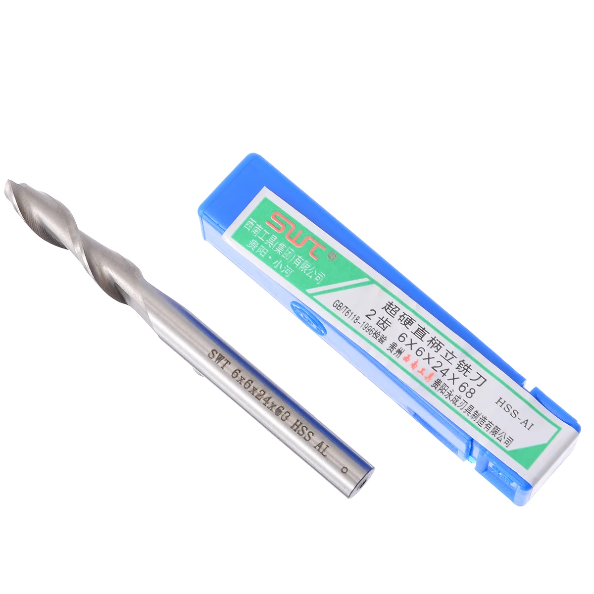 5pcs 6mm 2 Flute End Mill HSS & Aluminium Extended CNC Milling Cutter Kit Set Mayitr