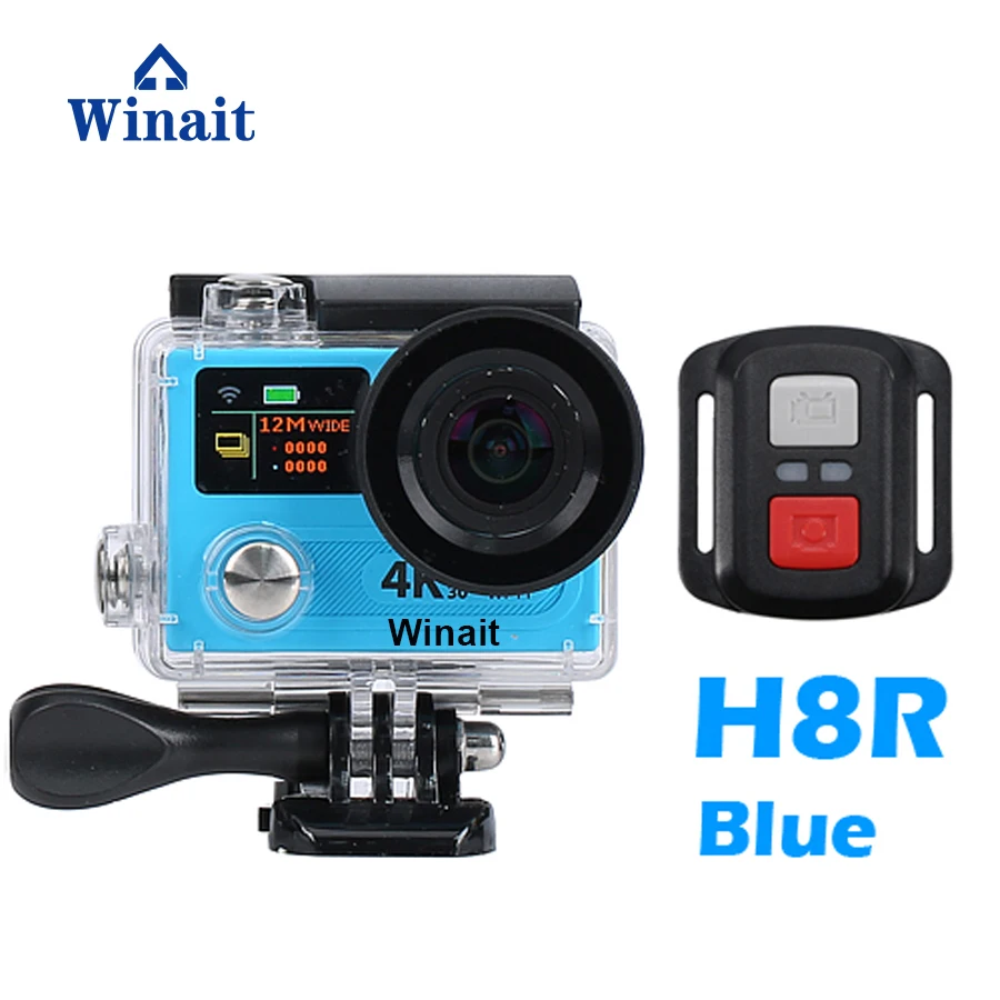 

Winait Real Time 4k Action Camera H8R 2.0" LCD Display Mini Cam WIFI Remote Control Built-In 1050mah Lithium Battery