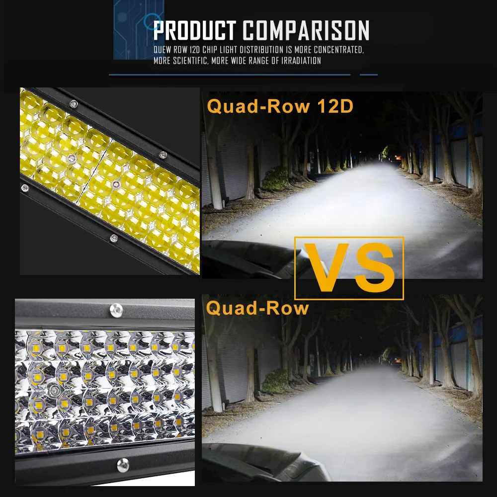 CO LIGHT Curved Led Bar 12D 744W Led Light Bar 42inch 4-Row Combo Work Light for Jeep ATV Trucks Tractor SUV Auto Driving Lamp CO LIGHT Curved Led Bar 12D 744W Led Light Bar 42inch 4-Row Combo Work Light for Jeep ATV Trucks Tractor SUV Auto Driving Lamp