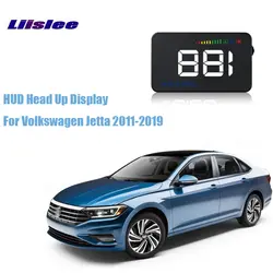 Liislee OBD2 автомобилей HUD Head Up Дисплей цифровой смарт-измеритель A500 для Volkswagen Jetta 2011-2019