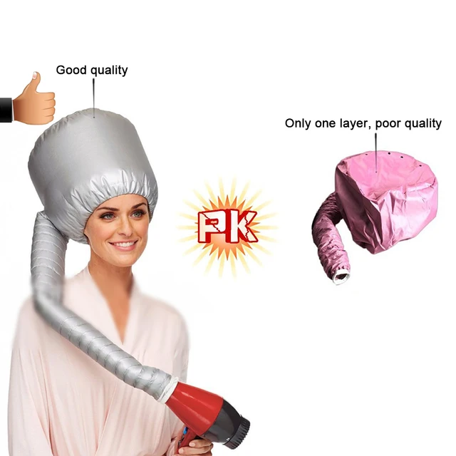 Portable Hair Dryer Cap Hairstyle Inspirations 2018 Hair Mask Baking Oil Cap Home Portable Dryer Diffuser Bonnet