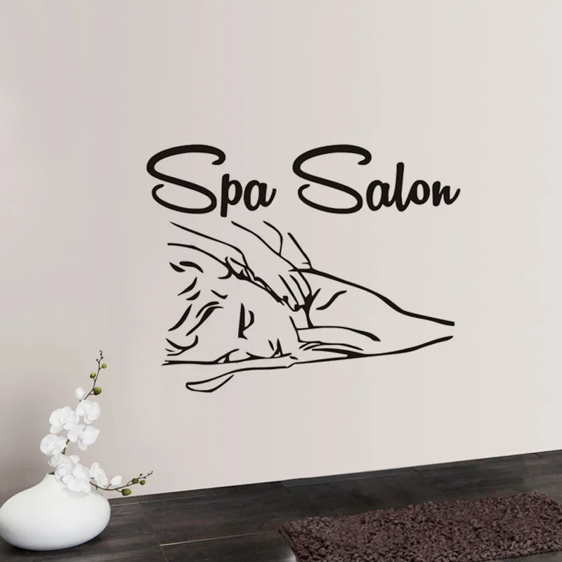 Spa Salon Wall Stickers Vinyls Waterproofing Stickers For Bathroom