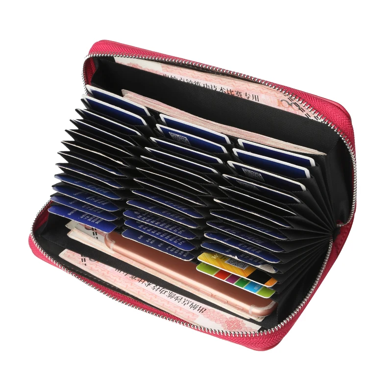 

Anti RFID Protection Baellerry Long Women Wallet Man Leather Coin Purse Men Large Capacity Business Card Holder For Phone Wallet
