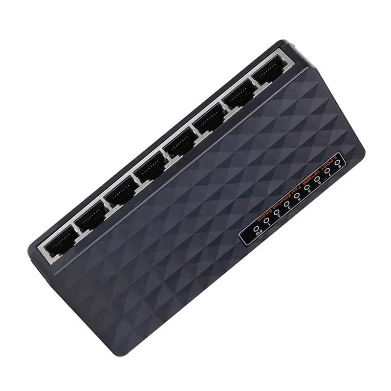 Diewu 8 Порты и разъёмы Gigabit Ethernet сетевой коммутатор Gigabit 10/100 Мбит хаб настольное моноканальный центр обмена Ethernet управляемый коммутатор(штепсельная Вилка стандарта США