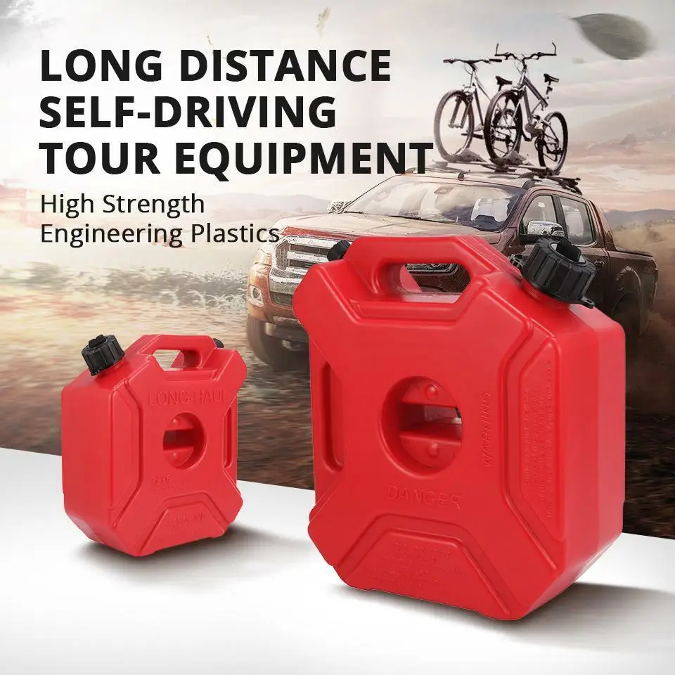 Thickened Lying Gasoline Can,5L//10L//20 Portable Fuel Can Diesel Pot Iron Fuel Tank Car Motorcycle Spare Storage Bucket