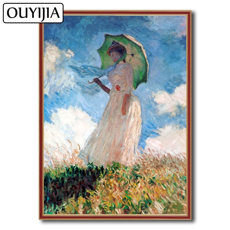 

OUYIJIA 5D DIY Monet Landscape Character Oil Diamond Famous Painting Embroidery Picture Of Rhinestone Home Decoration Mosaic Art