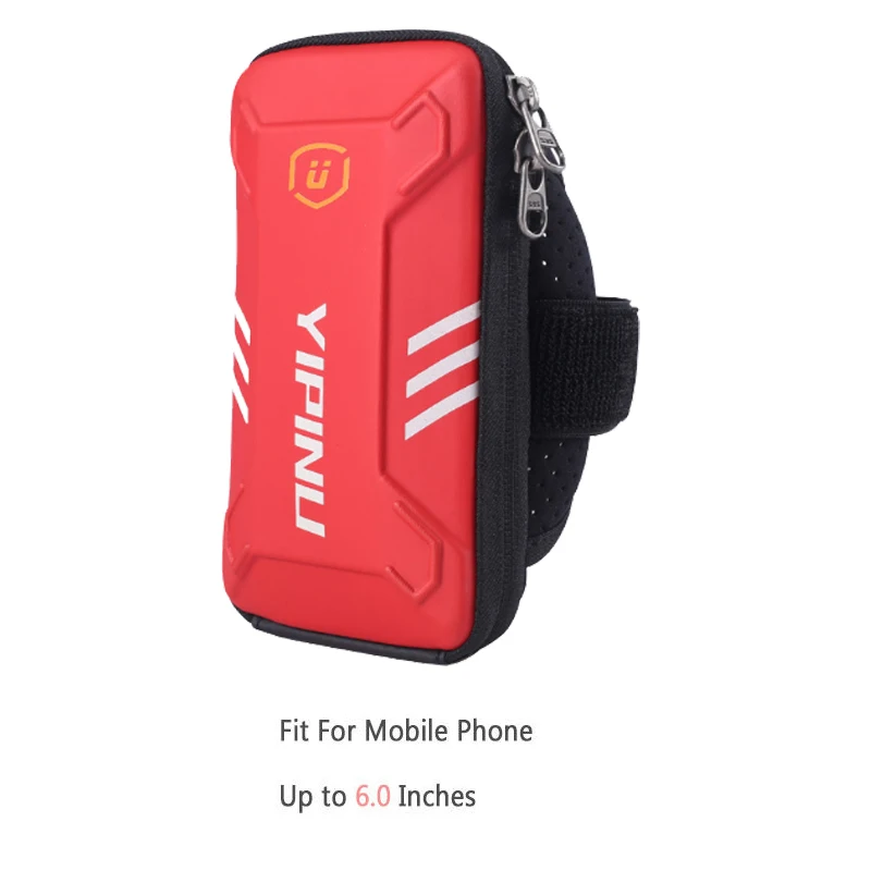 Спортивный рюкзак походный водонепроницаемый ночной светоотражающий полоска маленький фитнес беговые сумки кошелек для бега держатель телефона кошелек наручная сумка для спортзала - Цвет: Red