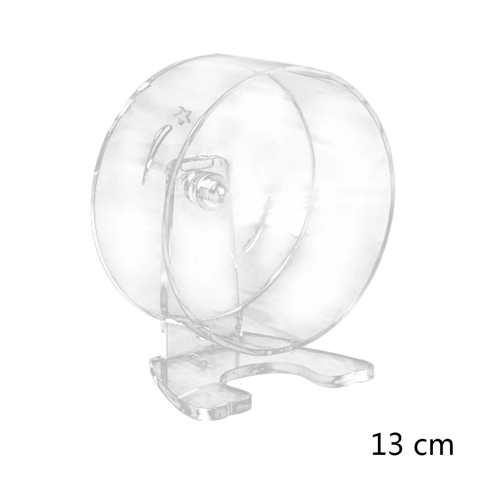 Акриловое прозрачное беговое колесо для маленького питомца, беговое колесо, бесшумное беговое колесо, клетка для хомяка, аксессуары для домашних животных