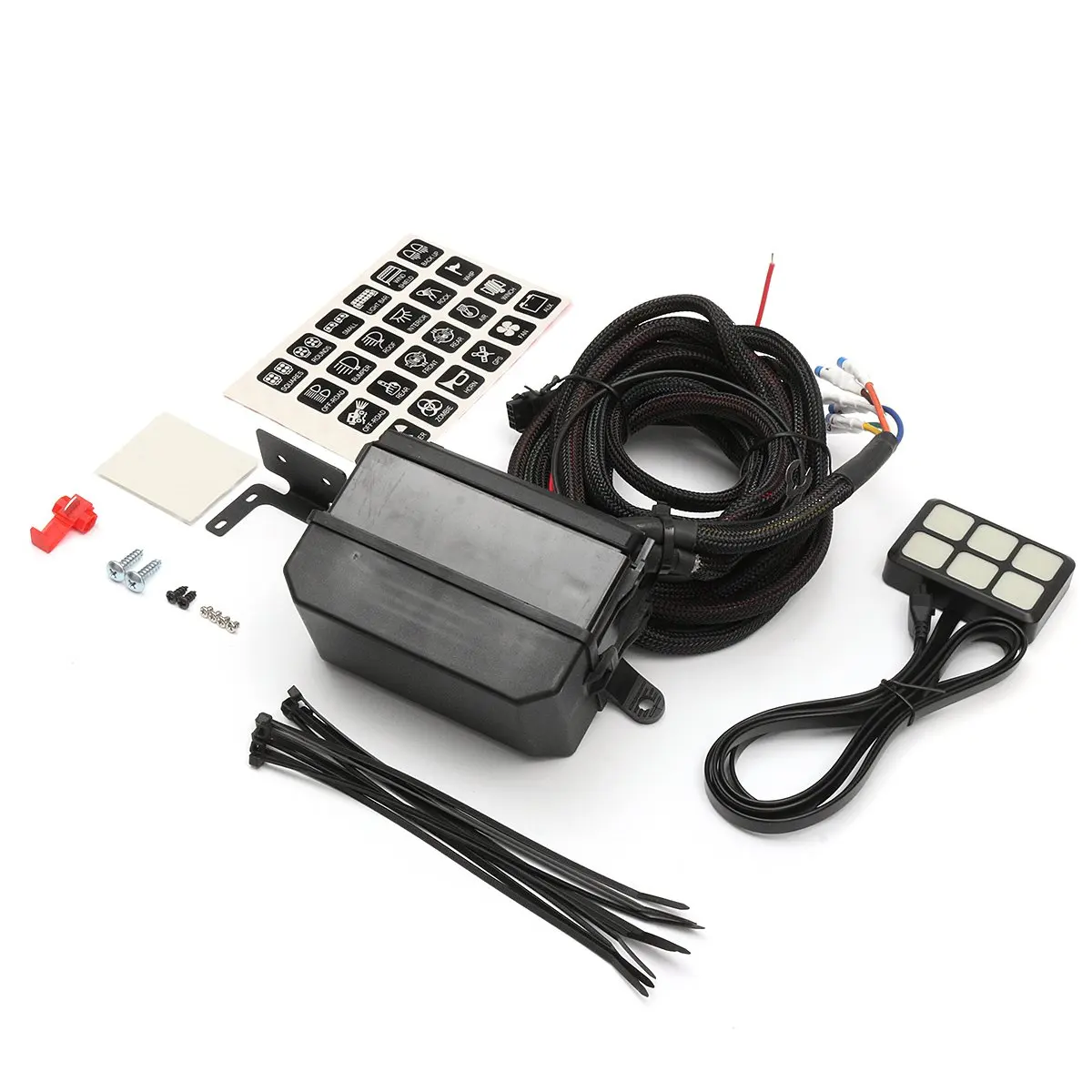 

1 Set Switch-Pro 6 Switch User-Programmable Panel Power System For Jeep /Wrangler