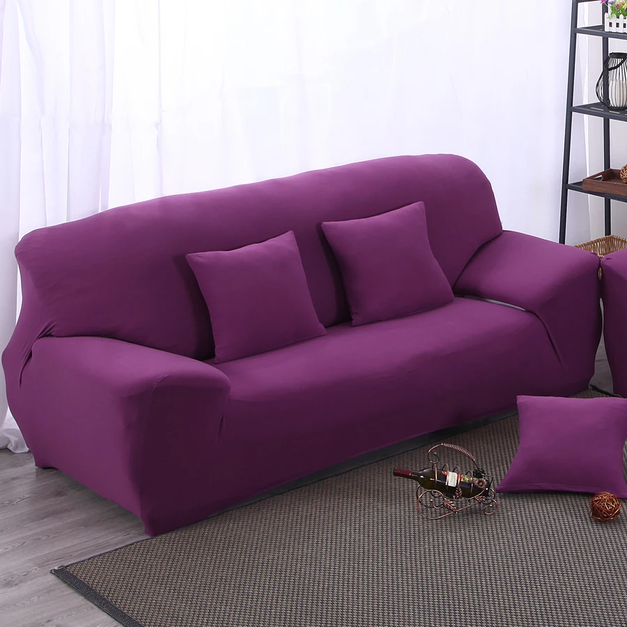 Aliexpress : Buy Couch/ Arm Chair/ Loveseat /Chaise Living Room Two Seater Sofa/ L Corner Sofa Cover Solid Color Purple Slipcover From Reliable Corner Aliexpress : Buy Couch/ Arm Chair/ Loveseat /Chaise Living Room Two Seater Sofa/ L Corner Sofa Cover Solid Color Purple Slipcover From Reliable Corner