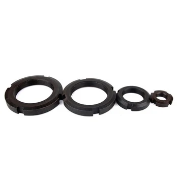 

2pcs M33 M35 M36 M39 M40 M42 circle nuts four slots lock tight stop retreat nut GB812 carbon steel black