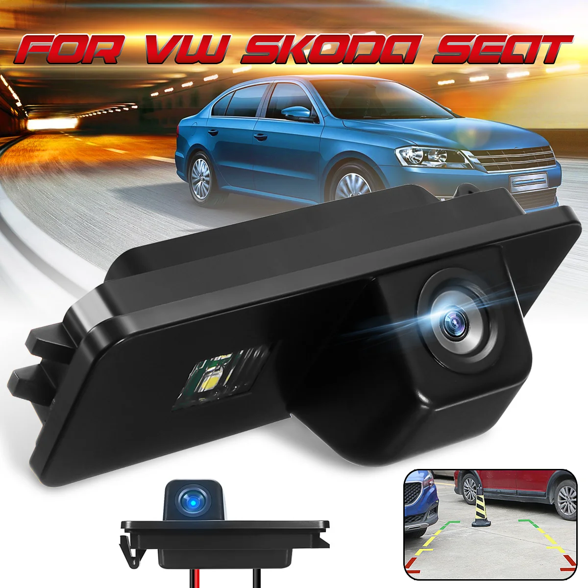 Shop for High Quality Car Rear View Camera with Waterproof and Night Vision Feature for HD Image