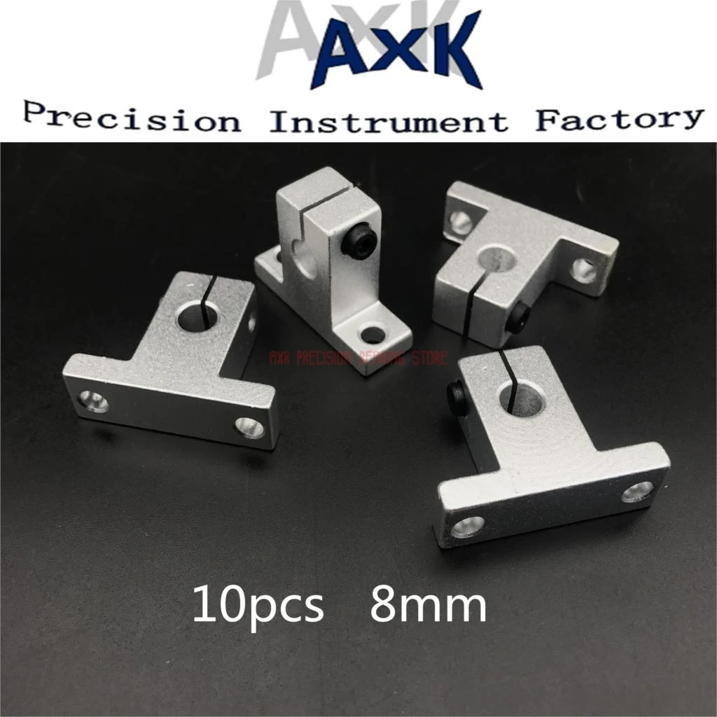 2019 الوقت محدود Cnc راوتر أجزاء AXK خطي السكك الحديدية 10 قطعة Sk8 8 مللي متر الخطي تحمل السكك الحديدية رمح دعم xyz الجدول Cnc راوتر Sh8a
