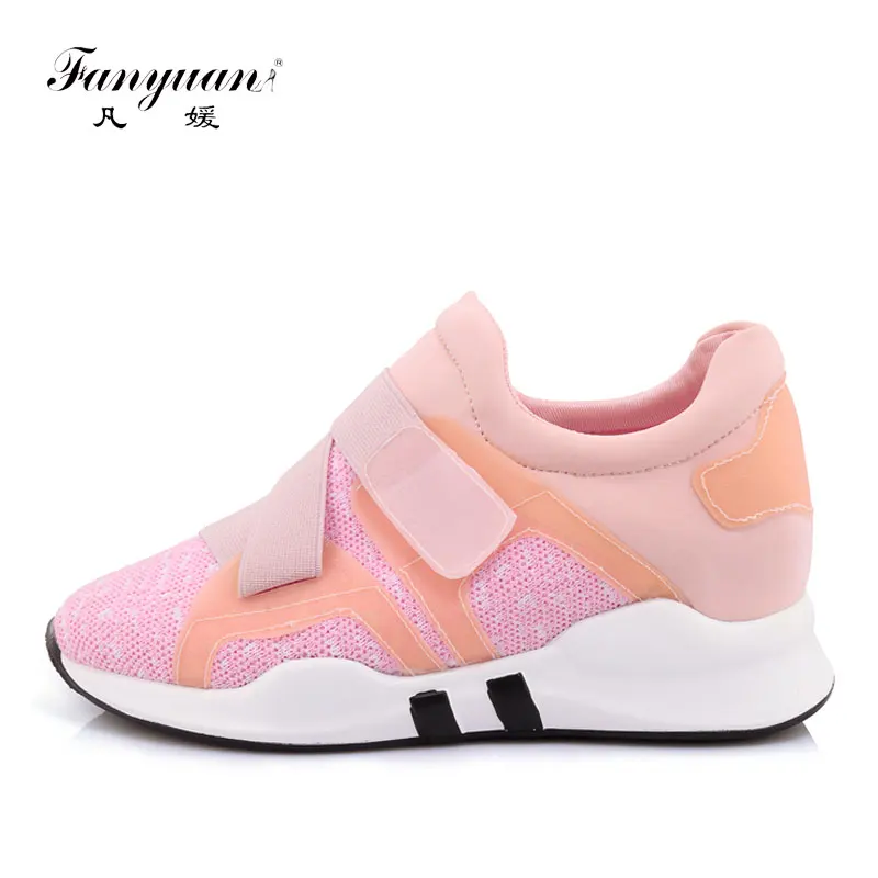 Fanyuan/Женские повседневные ботинки на платформе удобные Creepers Весна mocasines mujer