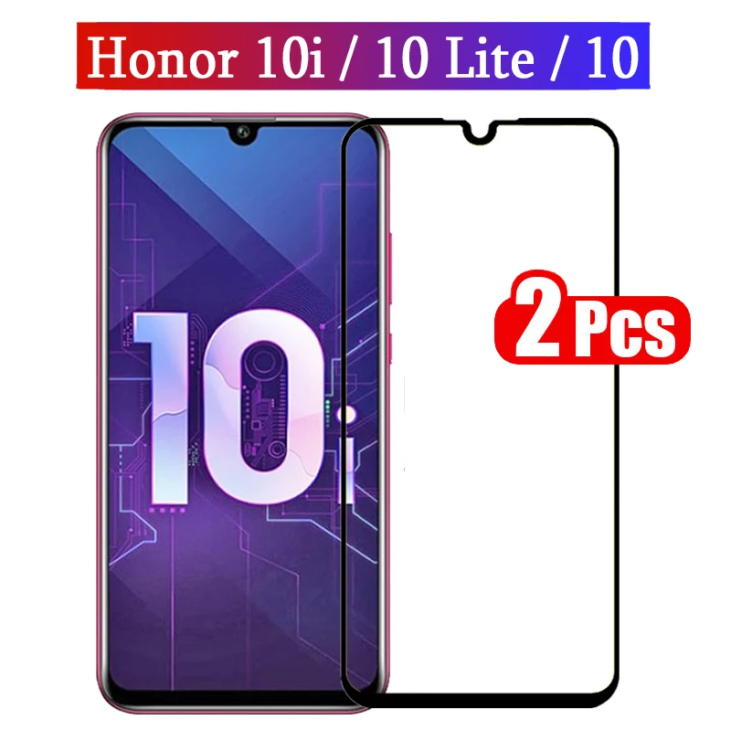 

2pcs Tempered Glass For Huawei Honor 10i Screen Protector On Honer 10 Honor10 Lite i 10i HRY LX1 T 6.26" Protective Glass Film