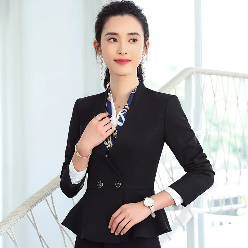 

Women Slim Jackets Suit Blazer Feminino 2019 Spring New Coat Female Fashion Casual Professional Long-sleeved Wild Suit Female