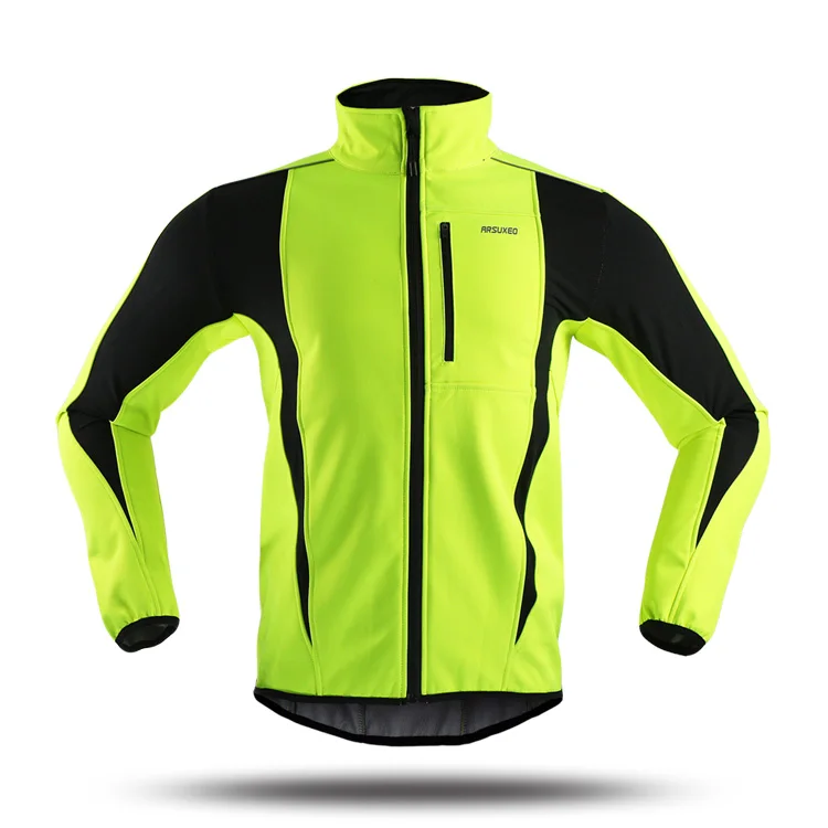 Велосипедная куртка зимняя спортивная Флисовая теплая ветрозащитная велосипедная Джерси водостойкая велосипедная Светоотражающая куртка
