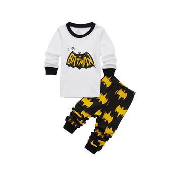 

CostumeBuy Superhero Batman Costume Pajamas Set Suit Children Boys Girls Baby Clothing Kids Long sleeve Sleepwear Set Free Ship