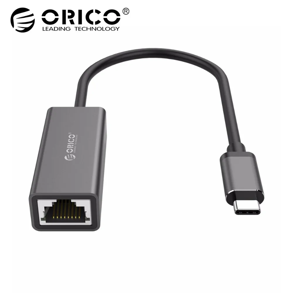 

ORICO Gigabit Ethernet Adapter Type-C to RJ45 Lan Network Card for MacBook Samsung Huawei Phone Tablet Notebook