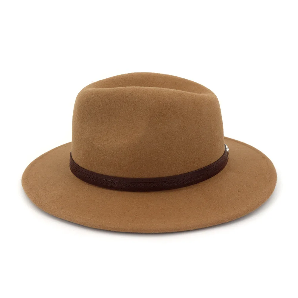 QPALCR зимние джазовые шляпы с большими полями Клош Панама Фетровая Шляпа Fedora для женщин мужчин черный Трилби Дерби бордовый пояс ковбойская шляпа