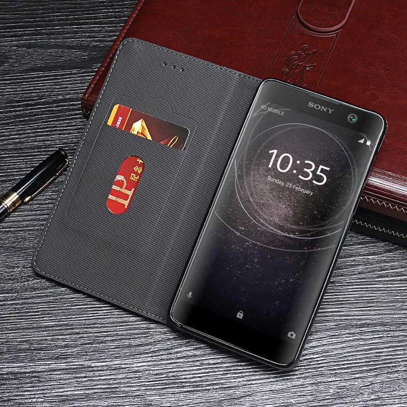 Itgoogo-Pour-Sony-Xperia-XA2-Plus-Couvercle-du-Bo-tier-De-Luxe-En-Cuir-Flip-Cas (1)