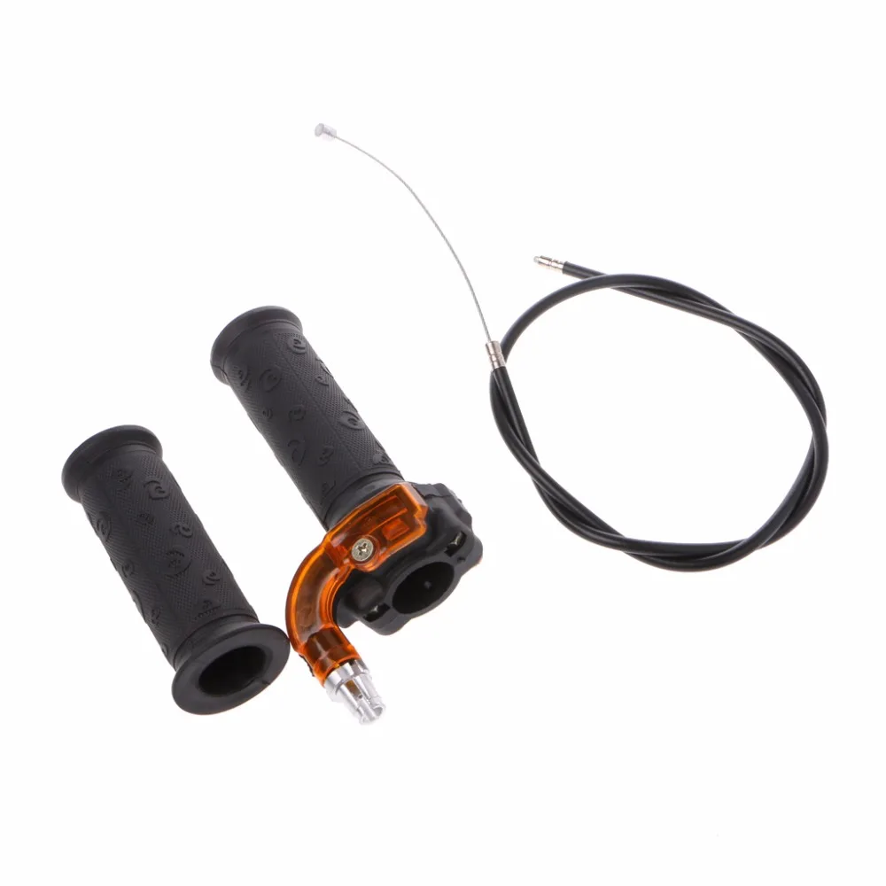

1 Set Twist Throttle Accelerator Grip + Cable For 47cc 49cc Mini Dirt Bike Motos Quad Pocket Motorbike Parts High Quality C45