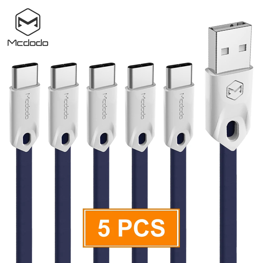 

Mcdodo 5Pcs/Lot USB Type c Cable for Xiaomi Mi USB C Fast Charging Data Cables for Samsung Galaxy S9 S8 Huawei Type-c Cable