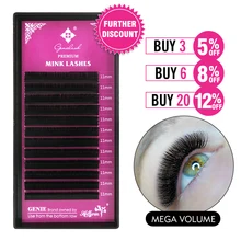 GENIELASH 0,03 / 0,05 наращивание ресниц норки тонкие мягкие индивидуальные наращивание ресниц наращивание ресниц мегаобъем наращивание ресниц макияж