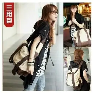 

bag again 011017 women multi-function backpack canvas high capacity bag